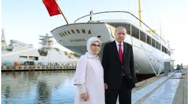 Erdoğan Atatürk'ün yatı Savarona'yı ziyaret etti