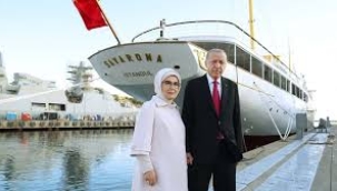 Erdoğan Atatürk'ün yatı Savarona'yı ziyaret etti