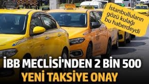 İBB Meclisi'nden onay: 2 bin 500 taksi için ihale