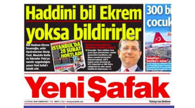 MedyaRadar İBB'nin Yeni Şafak dosyasını açıyor! Bu ne perhiz bu ne lahana turşusu…