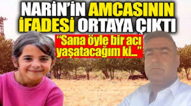 Narin'in amcasının mahkemedeki ifadesinin tam metni ortaya çıktı