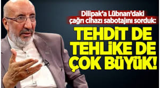 Tehdit de, Tehlike de çok büyük