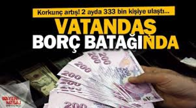 Vatandaş borçlu 1.6 trilyon TL'yi aştı