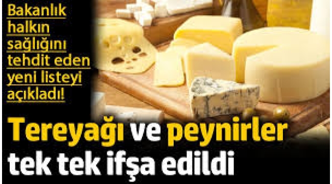 Bakanlık halkın sağlığını tehdit eden yeni listeyi açıkladı! 