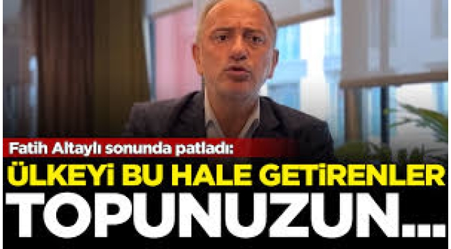 Bu ülkeyi bu hale getirenler, topunuzun…