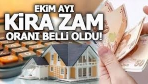 Ekim ayı kira artış oranı belli oldu