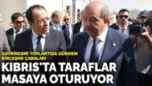 Kıbrıs'ta taraflar masaya oturuyor