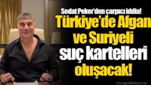 Sedat Peker: Türkiye'de Afgan ve Suriyeli suç kartelleri oluşacak!