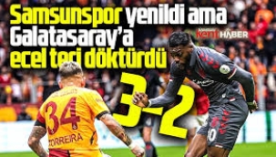 Galatasaray, Samsunspor'u 3-2 yendı