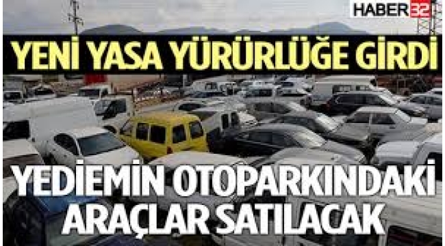 Hacizli araç satışında yeni dönem!