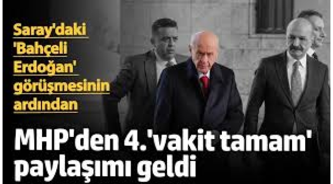 MHP'den Dördüncü 'Vakit Tamam' Paylaşımı!