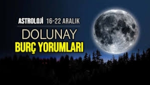 16 – 22 Aralık haftalık burç yorumları (Dolunay)