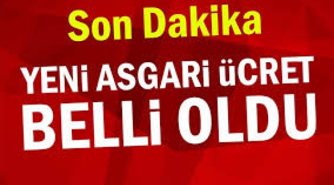 2025 yılı asgari ücret belli oldu