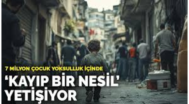 7 milyon çocuk yoksulluk içinde: 'Kayıp bir nesil' yetişiyor
