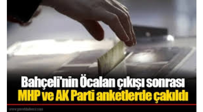 Bahçeli'nin "Öcalan çıkışı" sonrası MHP ve AKP'de oy kaybı!