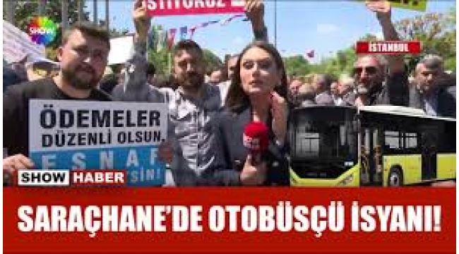 Halk otobüsü sahipleri, Saraçhane'de eylem yaptı