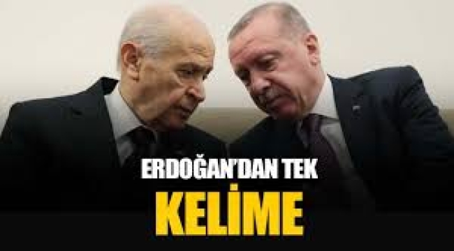 Bahçeli'nin çağrısı Erdoğan'ın cevabı