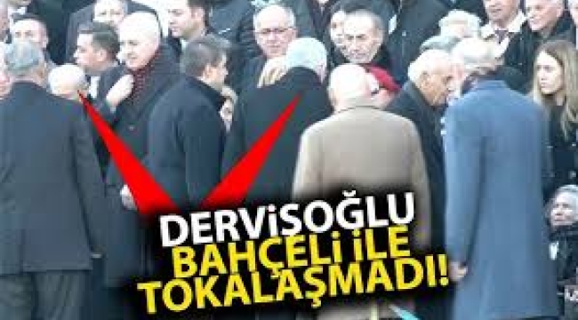 Bahçeli ve Dervişoğlu tokalaşmadı