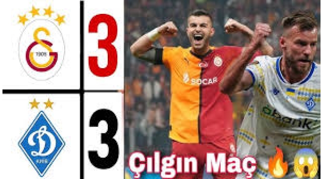 Galatasaray, Dinamo Kiev 3-3