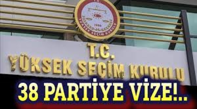 Seçime katılabilecek 38 siyasi parti belli oldu! 