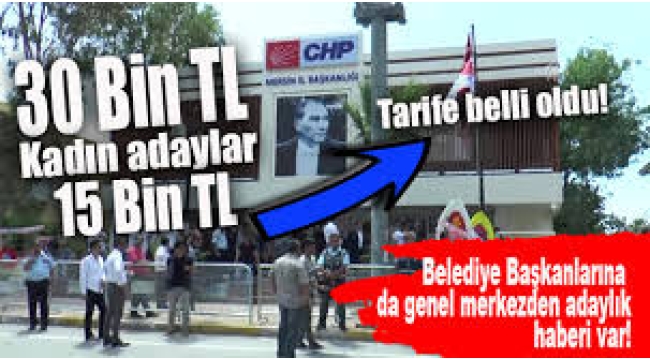 CHP cumhurbaşkanlığı aday adaylığı başvuruları başlıyor