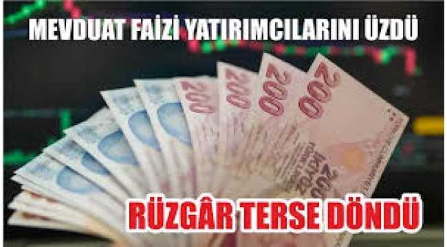 Faiz getirisi düşüşe geçti