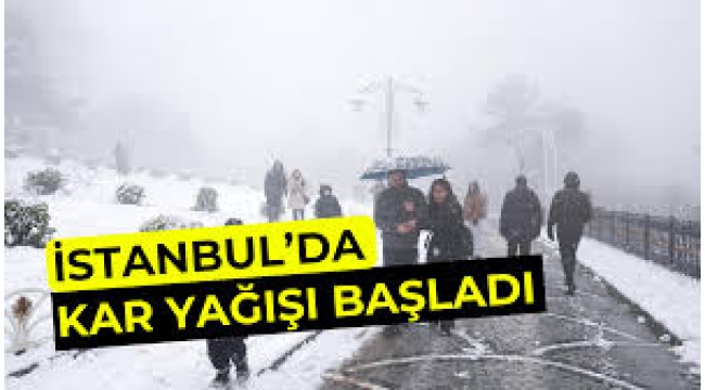 İstanbul'dakar yağışı başladı