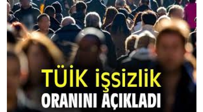 TÜİK işsizlik oranını açıkladı