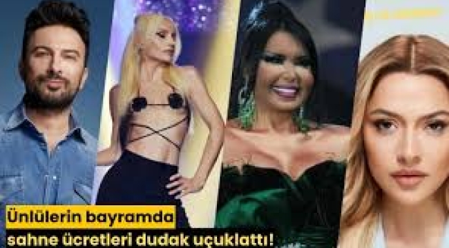 Ünlülerin bayram tarifesi cep yakıyor! Bir gecede dudak uçuklatan rakamlar