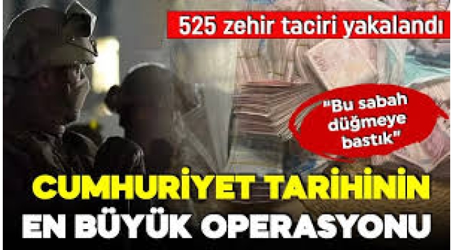 Ankara'da tarihin en büyük uyuşturucu operasyonu