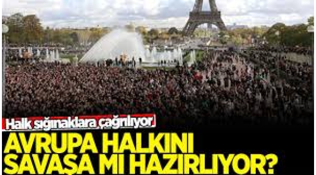 Avrupa'dan savaş provası gibi hazırlık planı