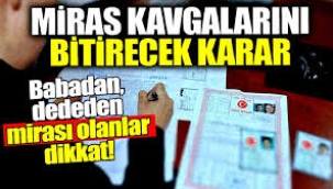 Dededen, babadan miras kalanlar dikkat! Vergi muafiyeti netlik kazandı..
