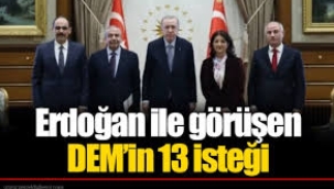 Detaylar belli oldu… İşte Erdoğan ile görüşen DEM'in 13 isteği!