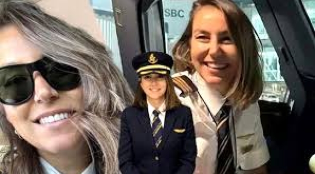 Dünyanın en büyük uçağının pilotu 'Kübra Kaptan' oldu