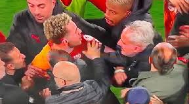 Fenerbahçe-Galatasaray derbisinde iki yedek kulübesi arasında gerginlik çıktı