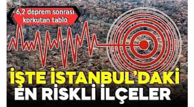  İstanbul'daki en riskli ilçeler
