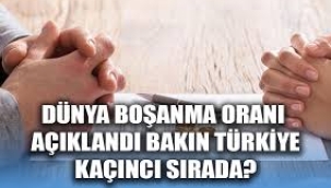 İşte dünyada en fazla boşanan ülkeler! Türkiye bakın kaçıncı sırada?
