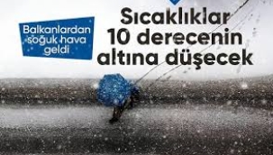 Marmara'da soğuk hava alarmı: Sıcaklıklar 10 derece düşecek