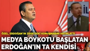 Medya boykotu başlatan Erdoğan'ın ta kendisi