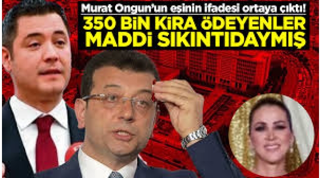 Murat Ongun'un eşi Zeynep Ayten Gözdem Ongun'un ifadesi ortaya çıktı
