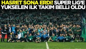 Süper Lig'e yükselen ilk takım belli oldu! 16 yıl sonra geri geldiler...
