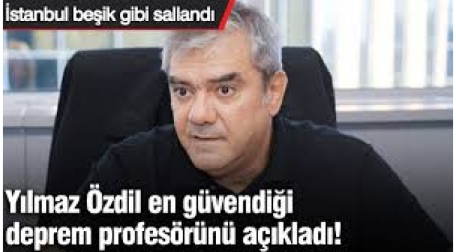 Yılmaz Özdil en güvendiği deprem profesörünü açıkladı!