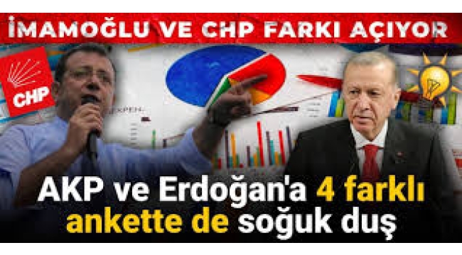 4 farklı anketten de Erdoğan'a kötü haber! CHP farkı açmaya devam ediyor…