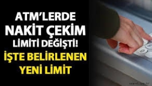  ATM'lerde para çekme işlemi değişti