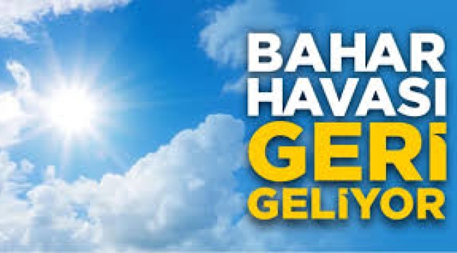 Bahar havası geliyor