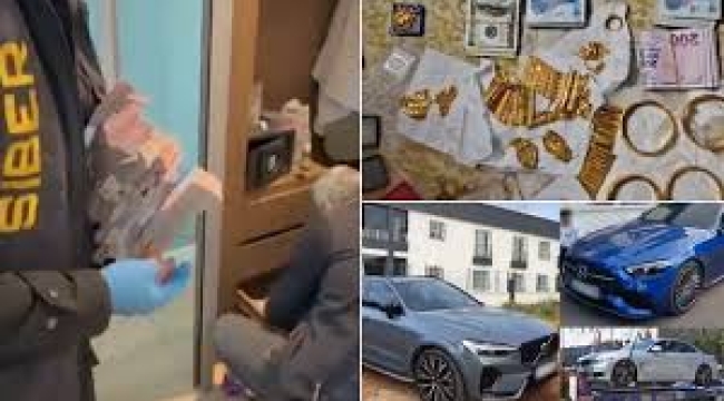 Balya balya paralar, altınlar ve lüks otomobiller... 39 şehirde büyük operasyon