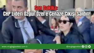 CHP lideri Özgür Özel'e cenaze çıkışı yumruklu saldırı!