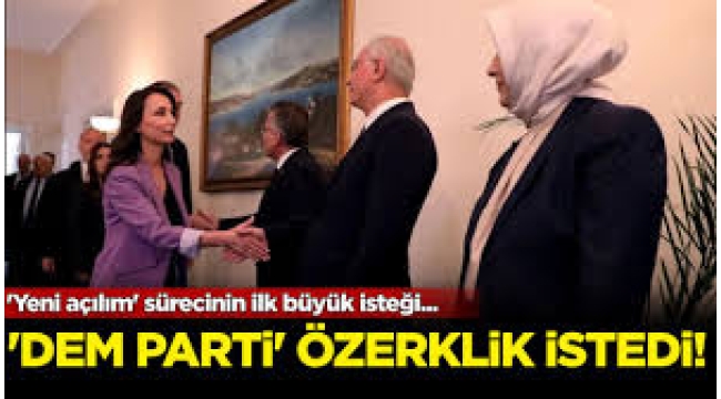 DEM 'özerklik' istedi