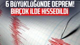 Ege'de 6 büyüklüğünde deprem: Birçok ilden hissedildi