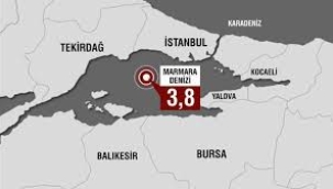 İstanbul'da 3.8 büyüklüğünde deprem